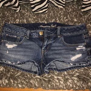 Distressed shorts